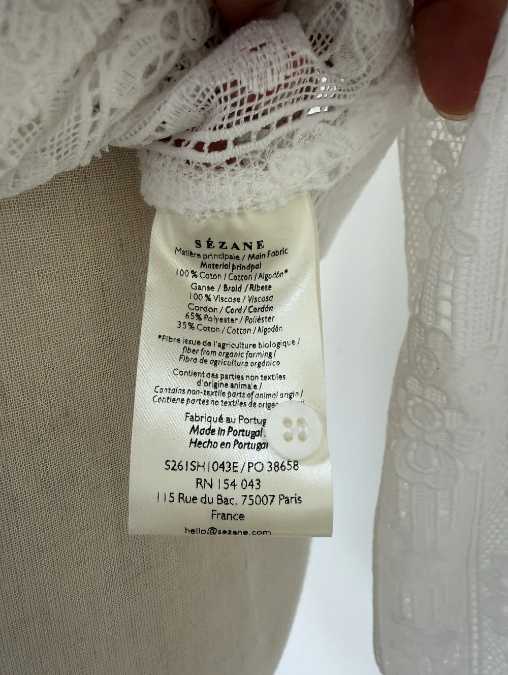 Sezane MARIELE Shirt - Picture 12 of 12
